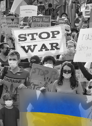 Ukraine anti-invasion war in Bangkok.